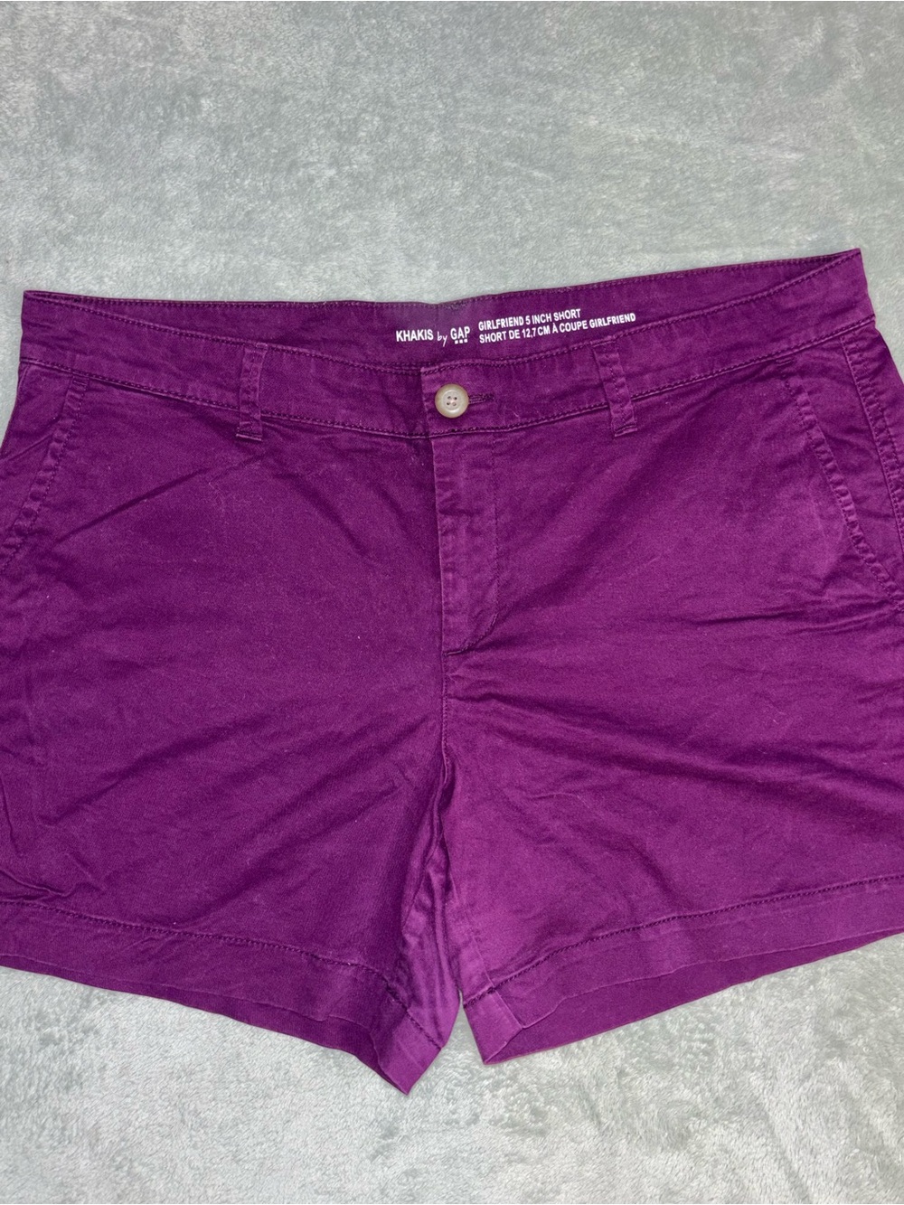 Women’s cotton blend shorts size 12 plum